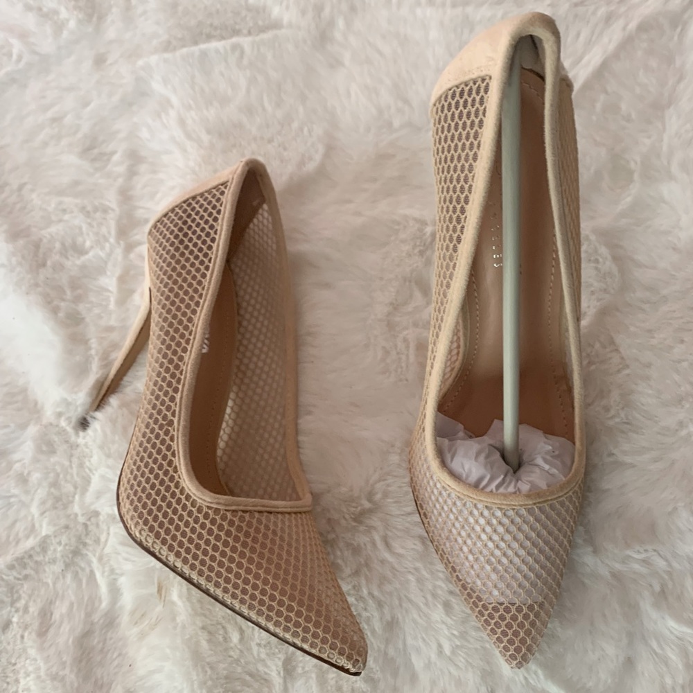Fashion Nova Nude Netted Heel